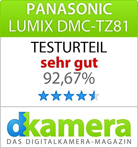 Panasonic Lumix DMC-TZ81 Digitalkamera Verarbeitung